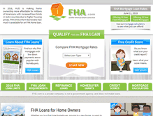 Tablet Screenshot of fha.com